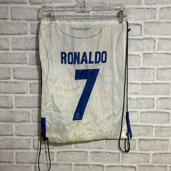 Drawstring Bag Cristiano Ronaldo Soccer Player Print, fly Emirates - Picture 2 of 5